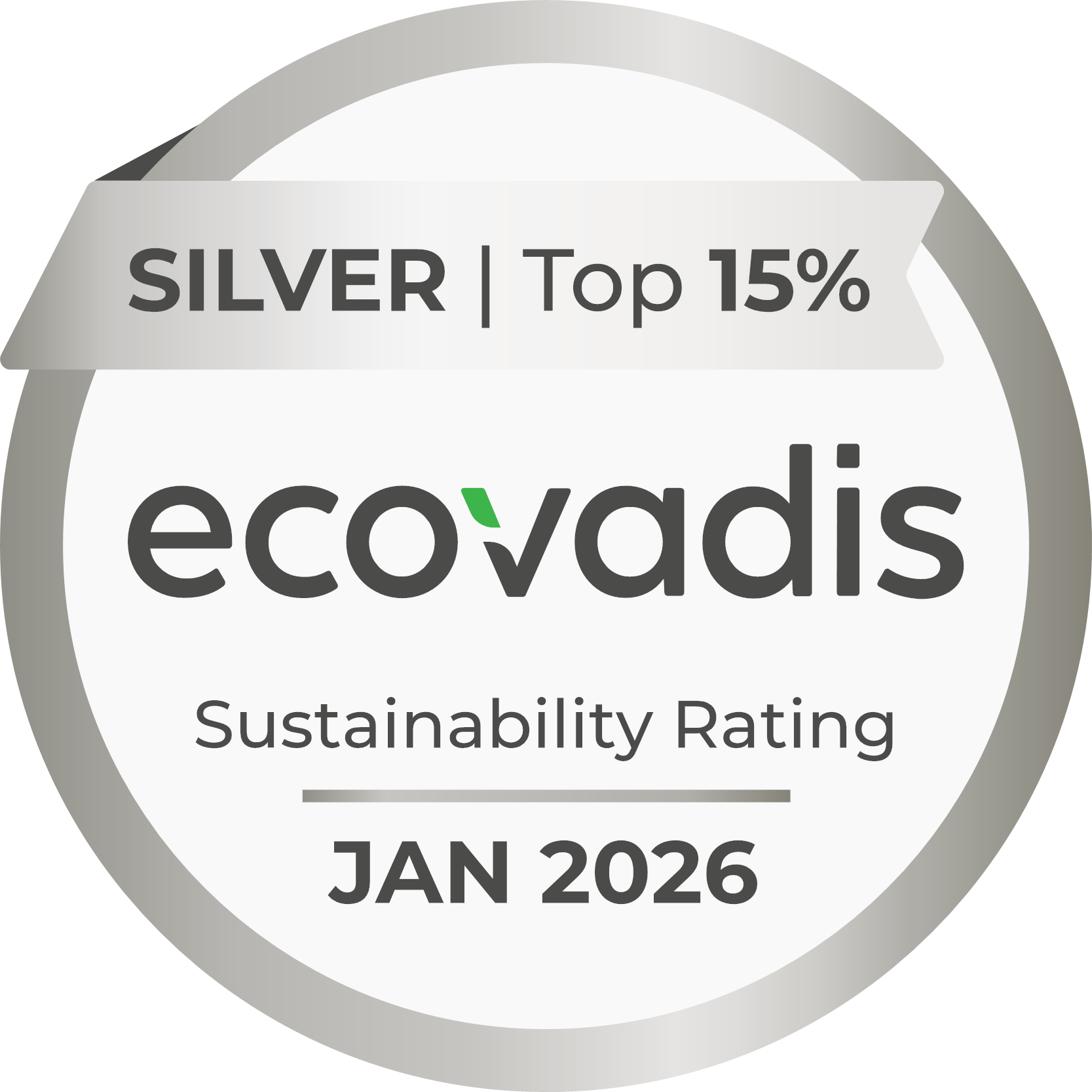 Ecovadis silver - Vecotrised Ecovadis Logo